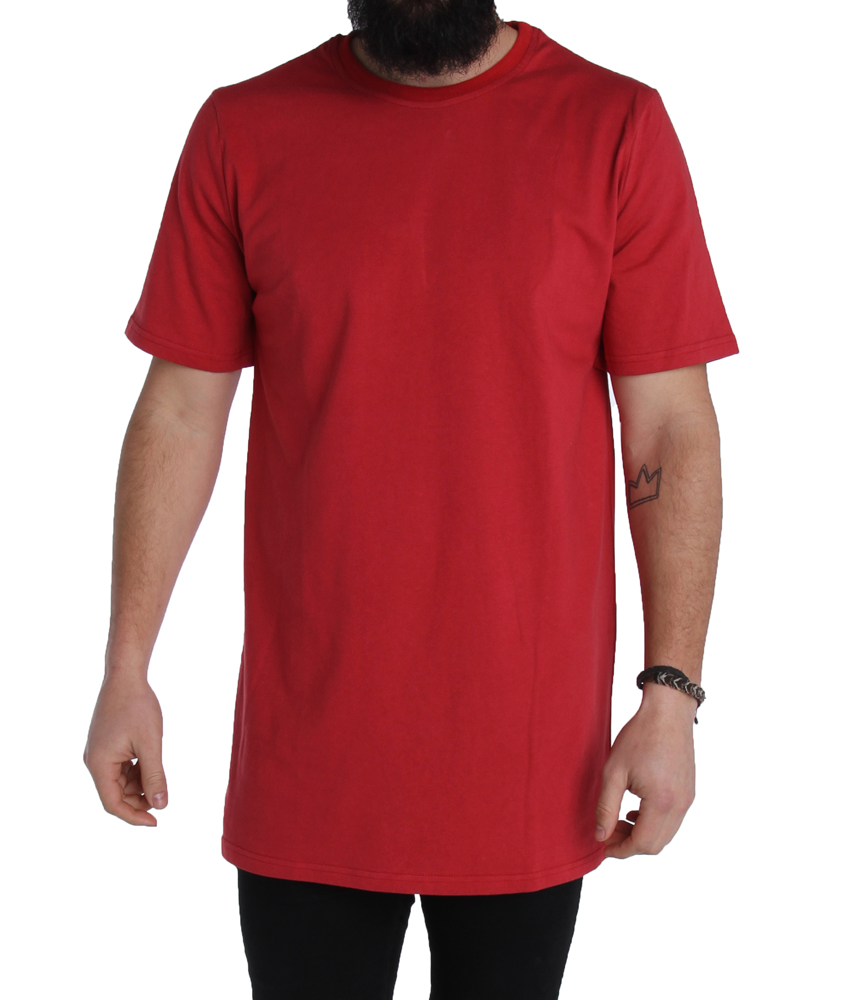 red-tall-tee-front