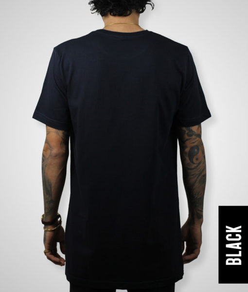 Tall Tee - Black - Tall Men's Crewneck Tee - Back | Plus 2 Clothing