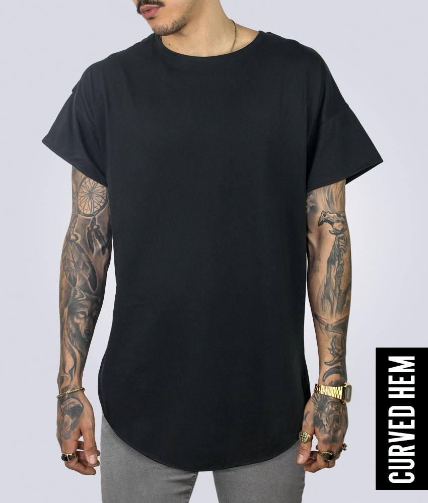 Curved Hem Tall Tee - Plus 2 Clothing