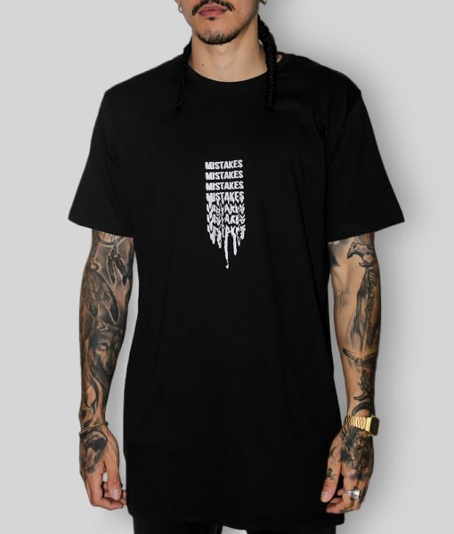 Mistakes Tall Tee - Tall Men's Graphic Tee - Back | Plus 2 Clothing