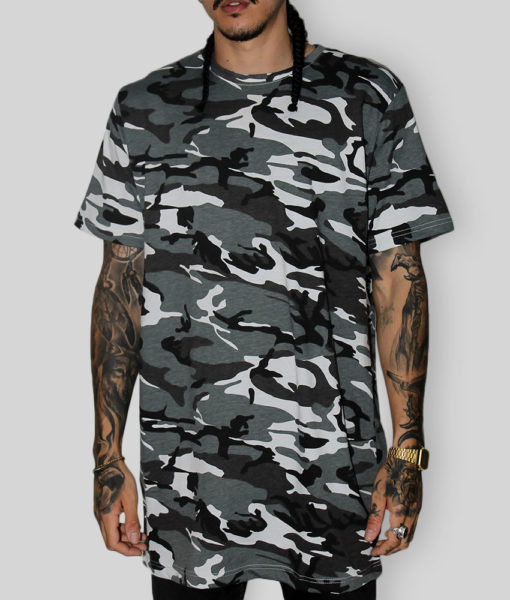 Snow Camo Tall Tee - Plus 2 Clothing