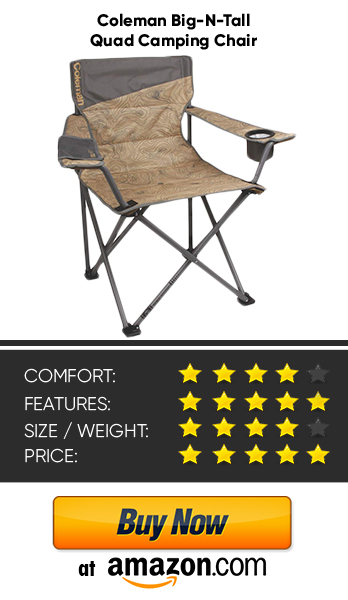 coleman big and tall camp chair