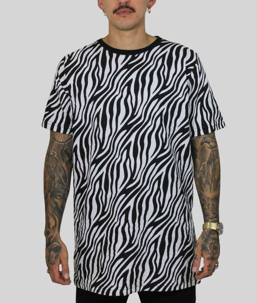 Zebra Tall Tee - Plus 2 Clothing