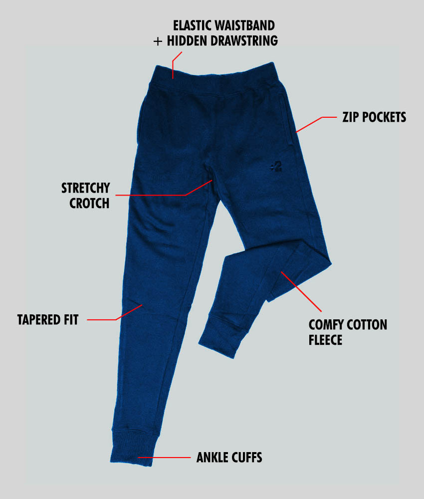 Midnight Blue Track Pants - Plus 2 Clothing