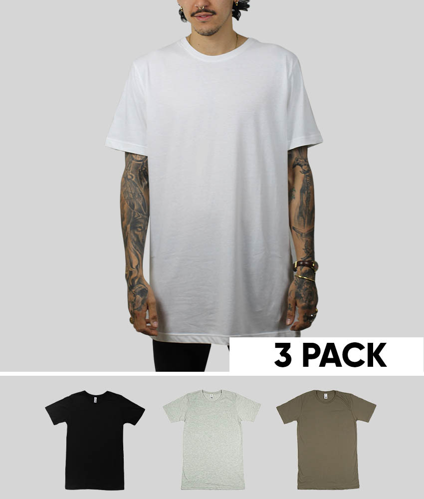 Tall Tees - 3 Pack - Plus 2 Clothing