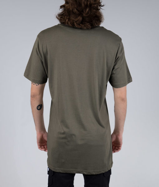 Tall Tee - Nickel - Tall Men's Crewneck Tee - Back | Plus 2 Clothing