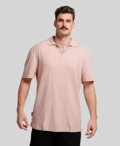 Tall Polo Shirt - Pink Clay - Plus 2 Clothing