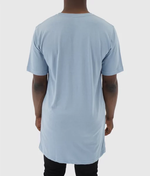 Tall Tee - Light Blue - Tall Men's Crewneck Tee - Back | Plus 2 Clothing