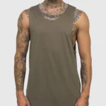 Tall Singlet - Army Green - 3XL