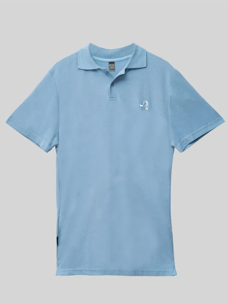 Tall Polo Shirt - Light Blue - Plus 2 Clothing