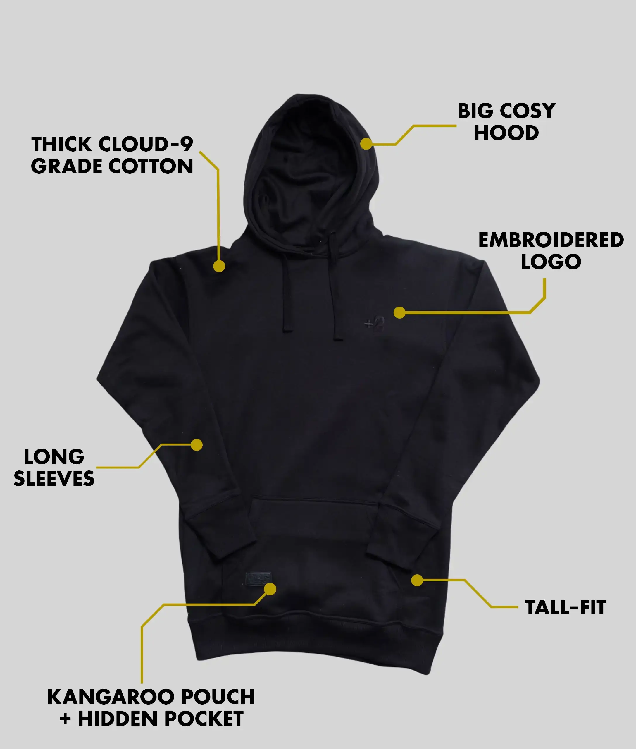 Blackout Tall Hoodie