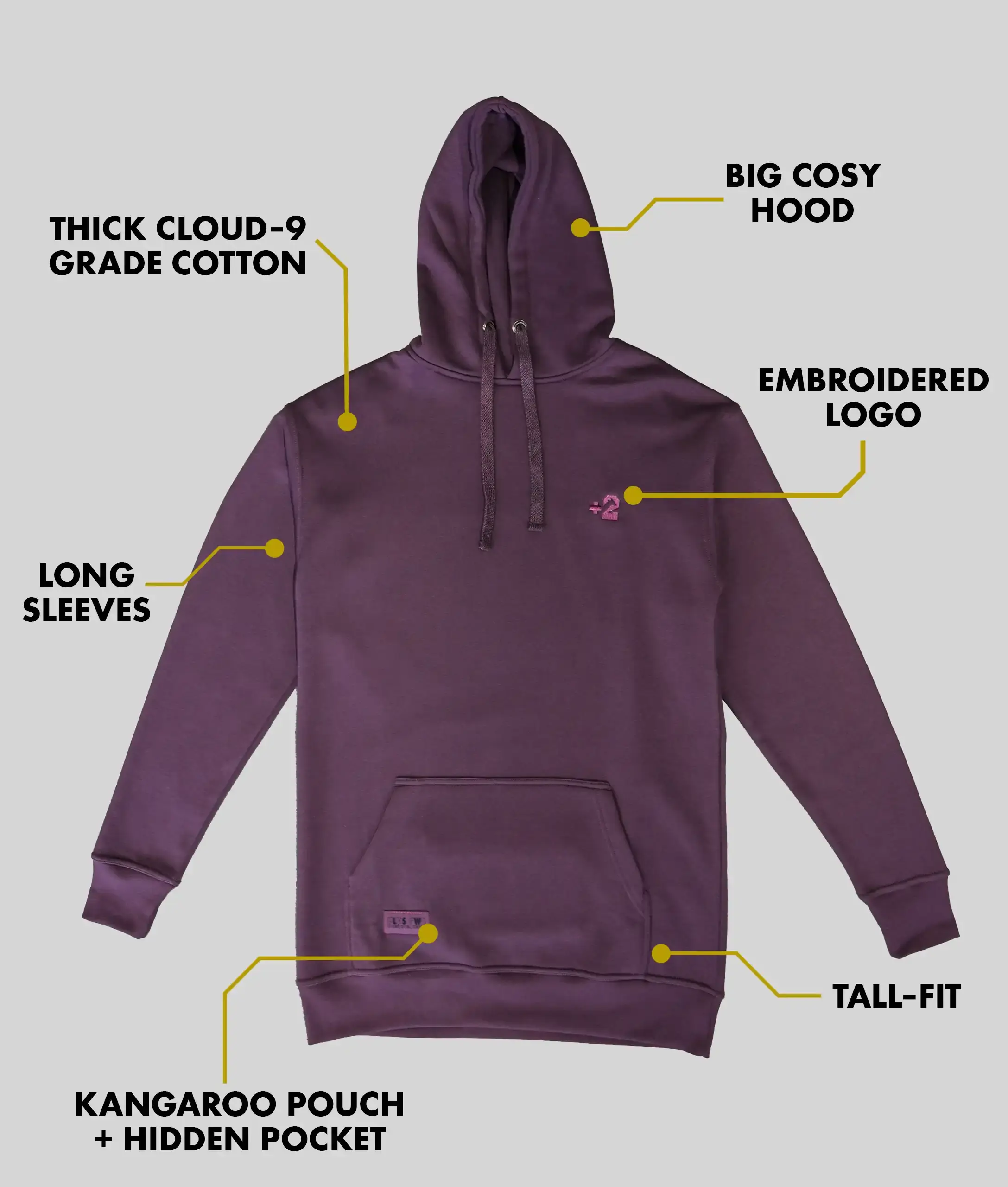 Midnight Plum Tall Hoodie