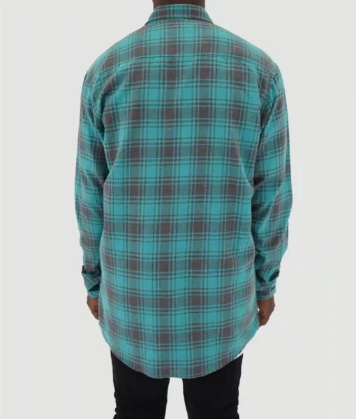 Tall Flannel - Johnson - Tall Men's Flannel - Back | Plus 2 Clothing