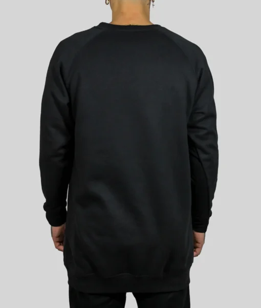 Blackout Tall Jumper - Tall Men's Crewneck Sweatshirt - Back | Plus 2 Clothing