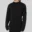 KNITTED BLACK TALL JUMPER - Tall Men's Crewneck Sweatshirt - Front | Plus 2 Clothing