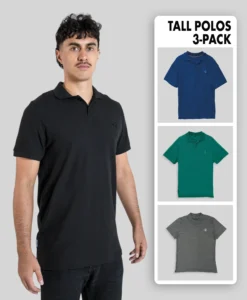 Polo Shirts - 3 Pack - Plus 2 Clothing