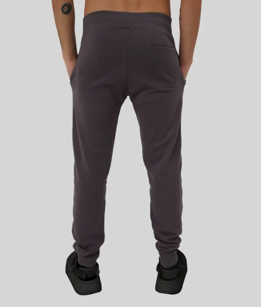 Tapered Track Pants - Charcoal - Tall Men's Pants - Back | Plus 2 Clothing
