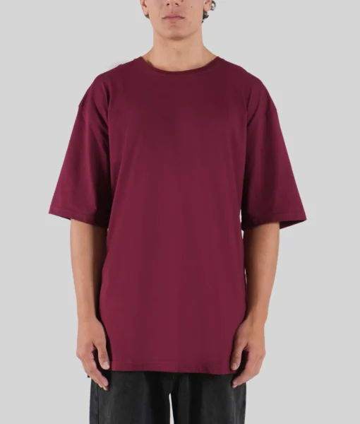 Oversized Tee - Burgundy