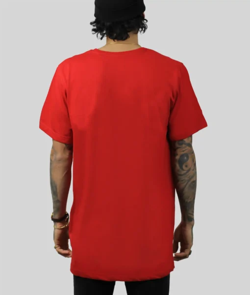 Tall Tee - Red - Tall Men's Crewneck Tee - Back | Plus 2 Clothing