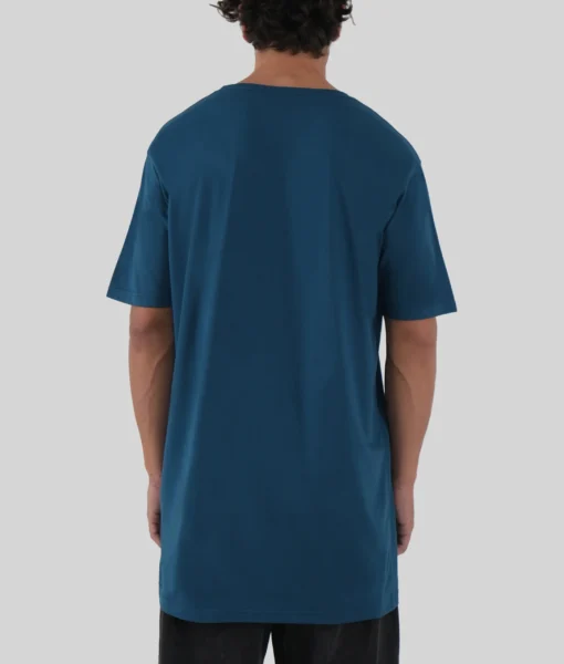 Tall Tee - Tidal Blue - Tall Men's Crewneck Tee - Back | Plus 2 Clothing