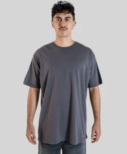 Oversized 2.0 Tee - Charcoal - Plus 2 Clothing