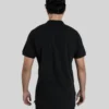 Tall Polo Shirt - Black Cuffed - Plus 2 Clothing
