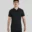 Tall Polo Shirt - Black Cuffed - Plus 2 Clothing