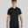 Tall Polo Shirt - Black Cuffed - Plus 2 Clothing