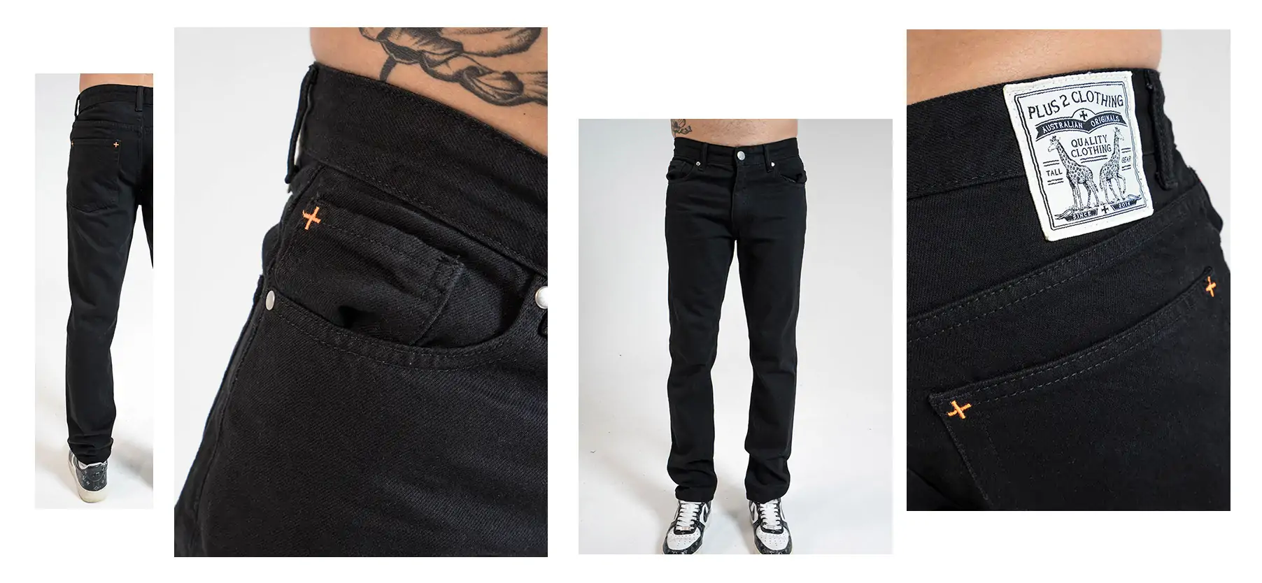 LP Denim Jeans - Washed Black - Plus 2 Clothing
