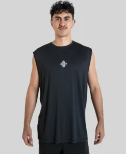 Running Tank - Black - Plus 2 Clothing