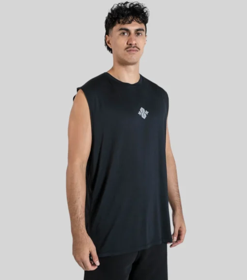 Running Tank - Black - Plus 2 Clothing