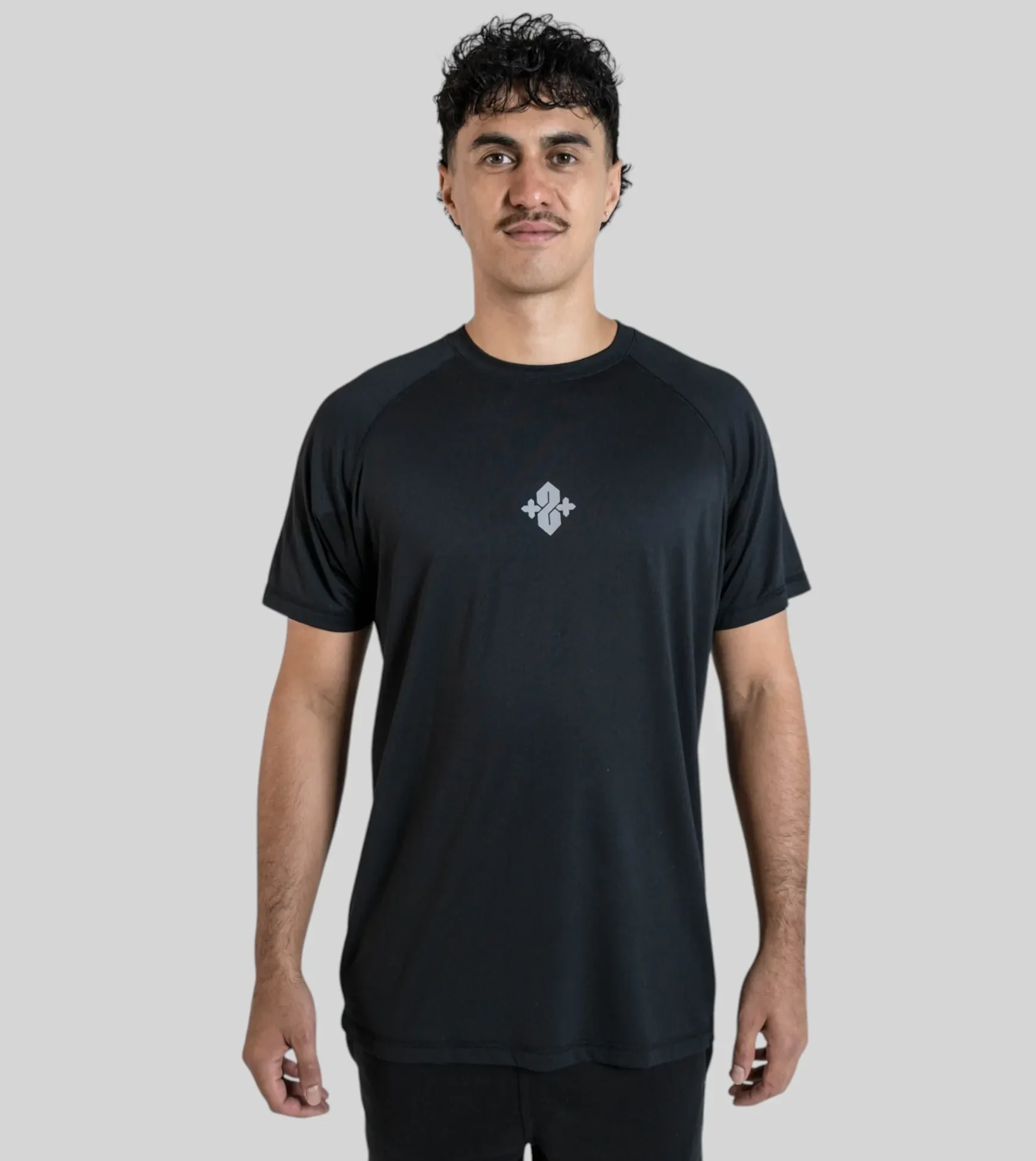 Running Tee - Black - Plus 2 Clothing
