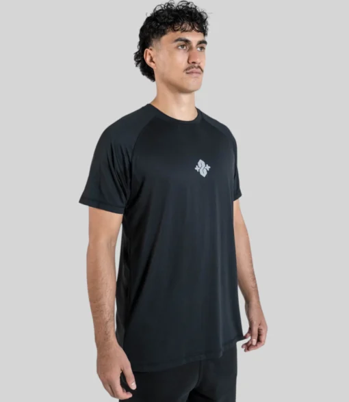Running Tee - Black - Plus 2 Clothing