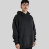 Semi-Tall Hoodie - Black - Plus 2 Clothing