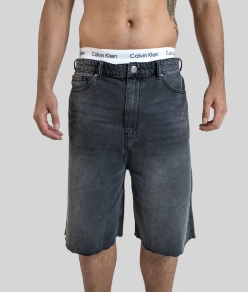Denim Shorts - Black Washed