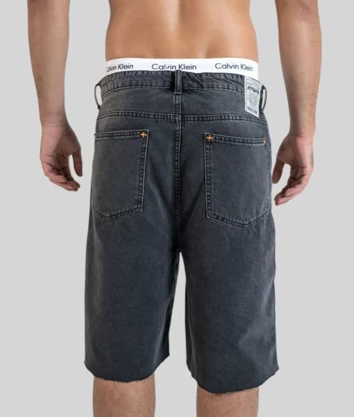 Denim Shorts - Black Washed - Plus 2 Clothing