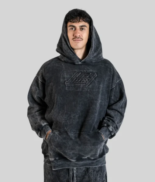 Semi-Tall Hoodie - 3D Washed - Plus 2 Clothing