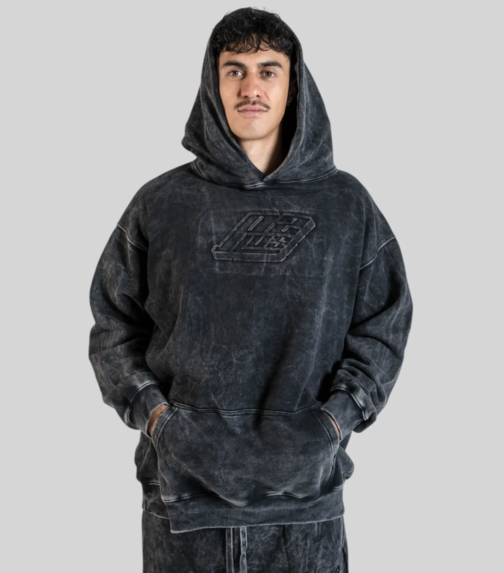 Semi-Tall Hoodie - 3D Washed - Plus 2 Clothing