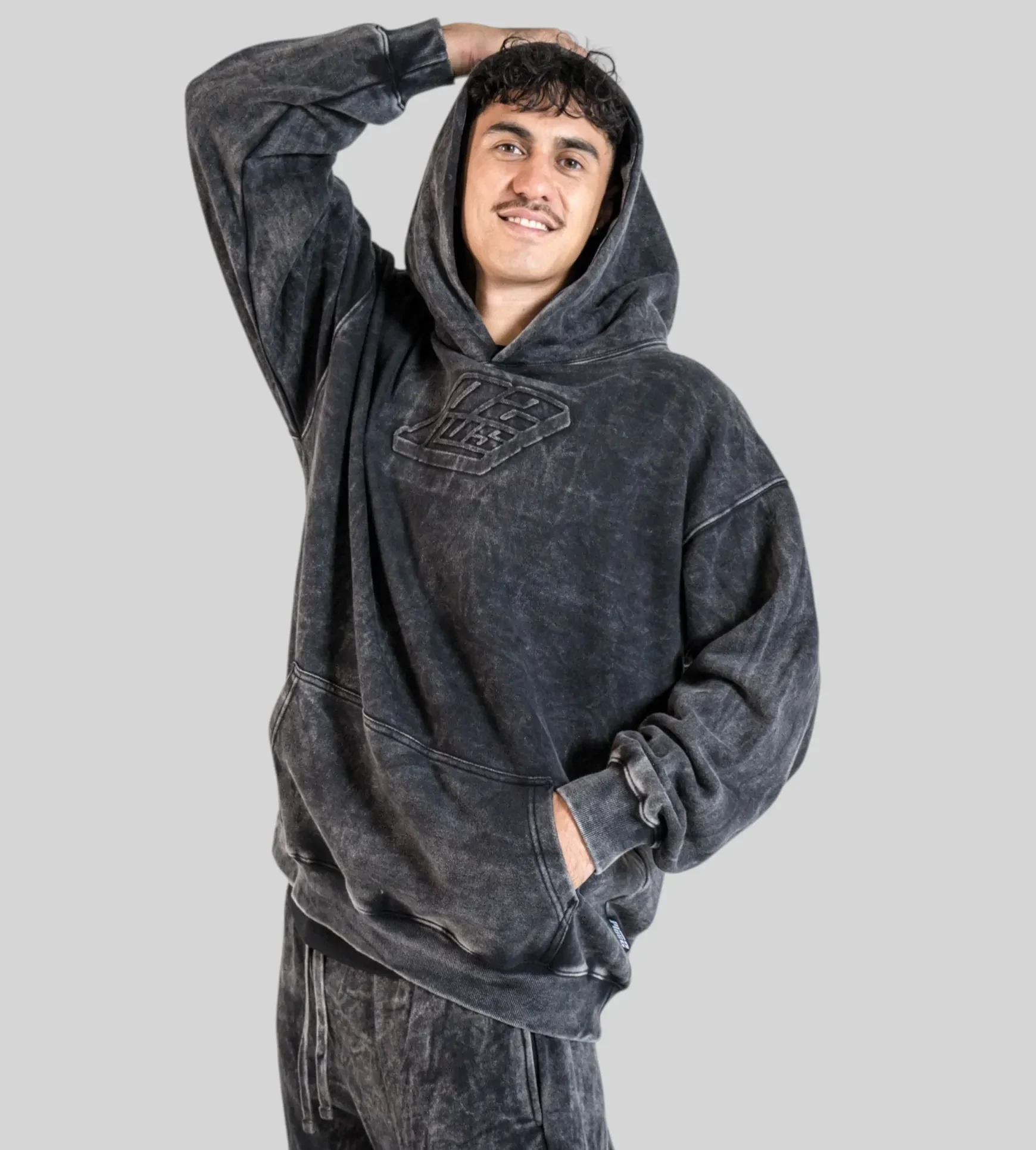 Semi-Tall Hoodie - 3D Washed - Plus 2 Clothing
