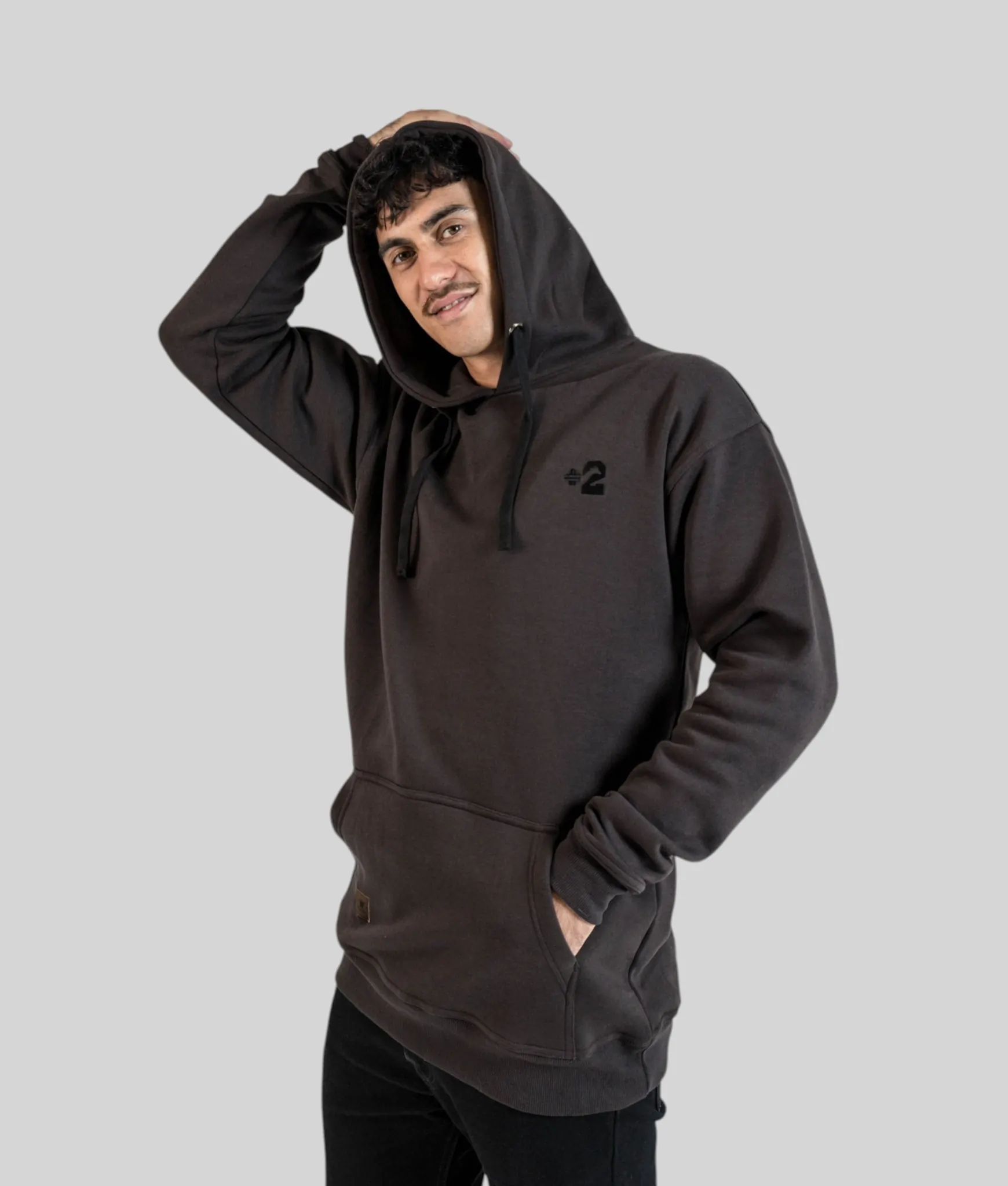 Chocolate Tall Hoodie - Plus 2 Clothing