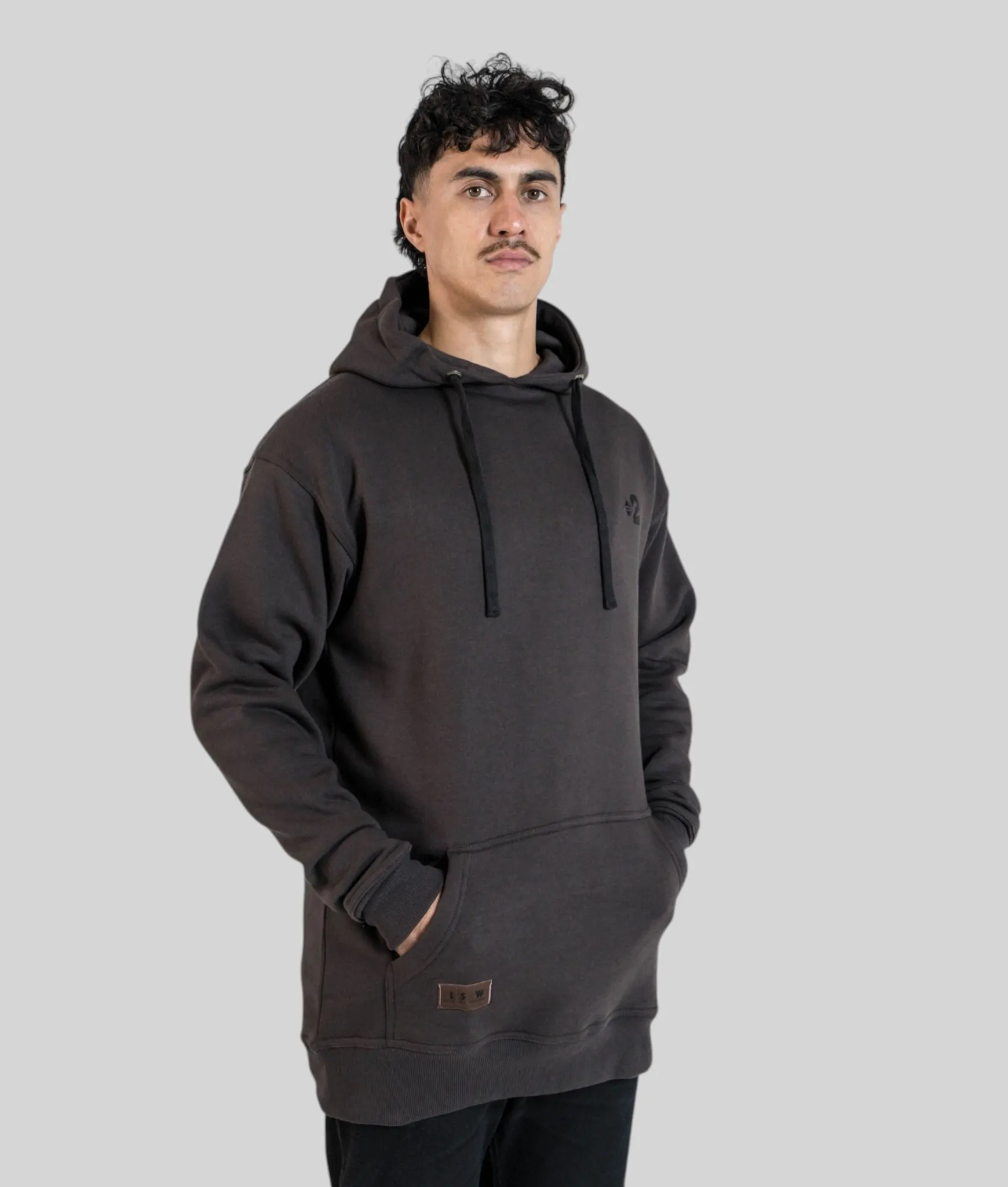 Chocolate Tall Hoodie - Plus 2 Clothing
