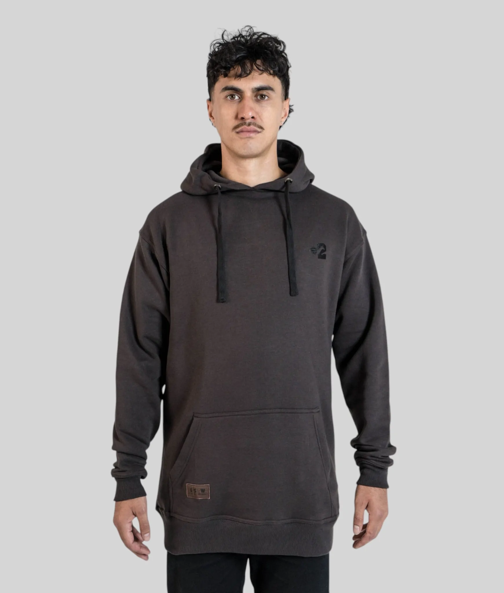 Chocolate Tall Hoodie - Plus 2 Clothing