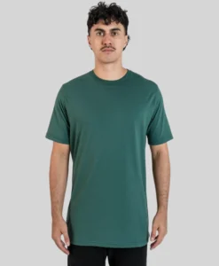 Semi-Tall Tee - Dark Green - Plus 2 Clothing
