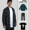 Flanno + Jeans Pack - Plus 2 Clothing