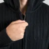 Knitted Zip Tall Hoodie - Plus 2 Clothing