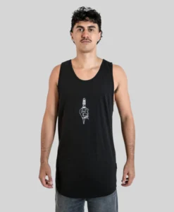 Tall Singlet - Skull Knife - Plus 2 Clothing