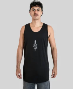 Tall Singlet - Skull Knife - Plus 2 Clothing