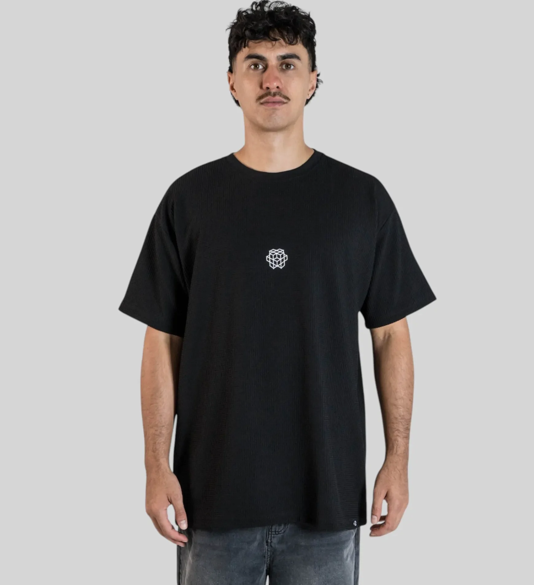 Oversized Tee - Waffle - Plus 2 Clothing