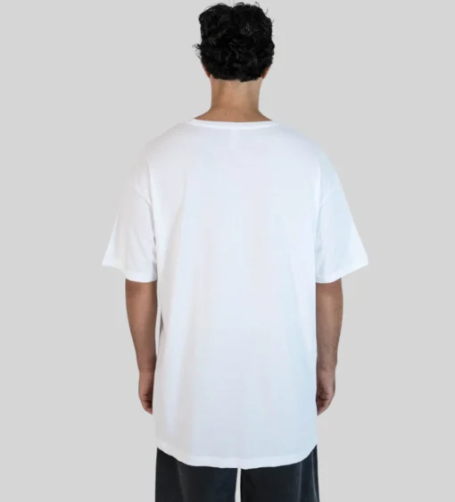 Oversized 2.0 Tee - White - Plus 2 Clothing
