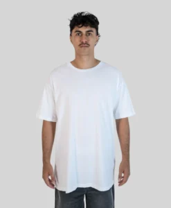 Oversized 2.0 Tee - White - Plus 2 Clothing